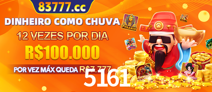Banner do programa de recompensas Recomende para amigos do 5161, detalhando os bônus por convidar amigos, com prêmios que chegam a R$288.888.
