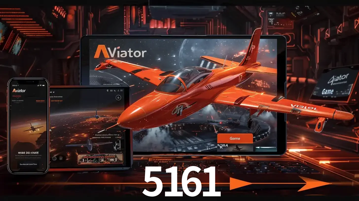 Apresentação tecnológica do jogo Aviator com um avião saindo da tela de um tablet, demonstrando a experiência imersiva em múltiplos dispositivos no 5161.